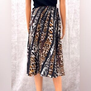 Tiger Print Silk Skirt by Kobi Halpern